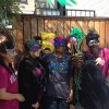 Group picture with masks and paraphanelia