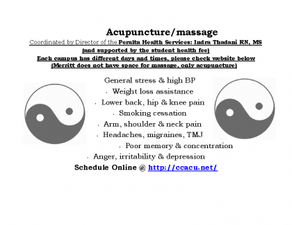 Acupuncture flyer