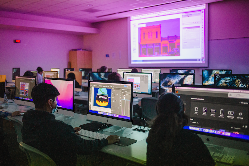 digital imaging students