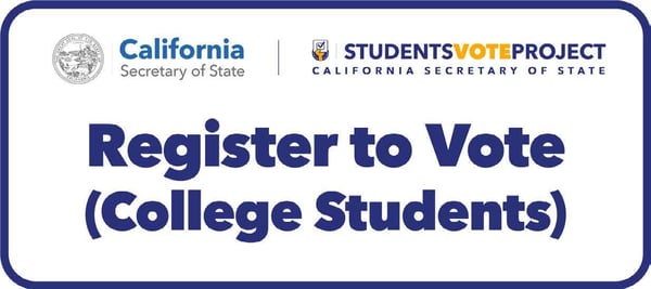 College Students Register to Vote Button