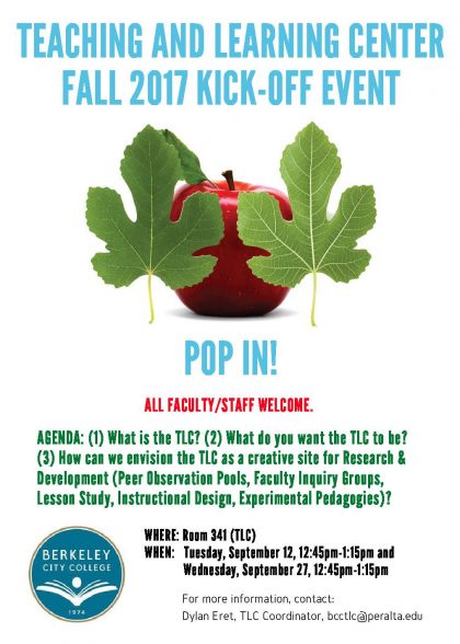 TLC Fall 2017 Kick-Off Event Flyer