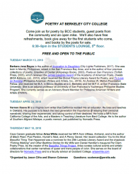 Poetry flyer