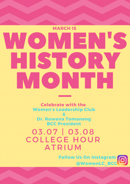 Women's History Month flyer
