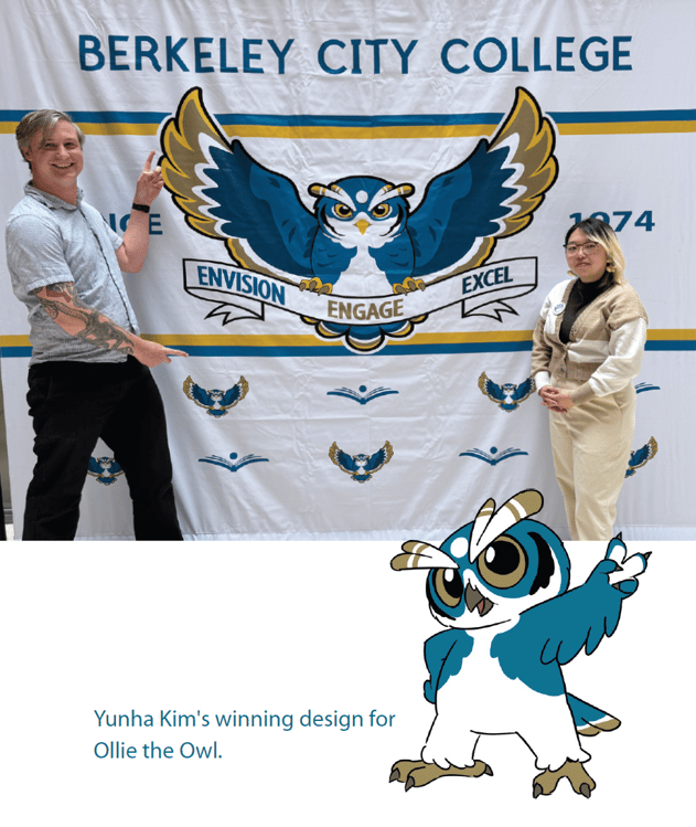 Ollie Mascot PIO and Student
