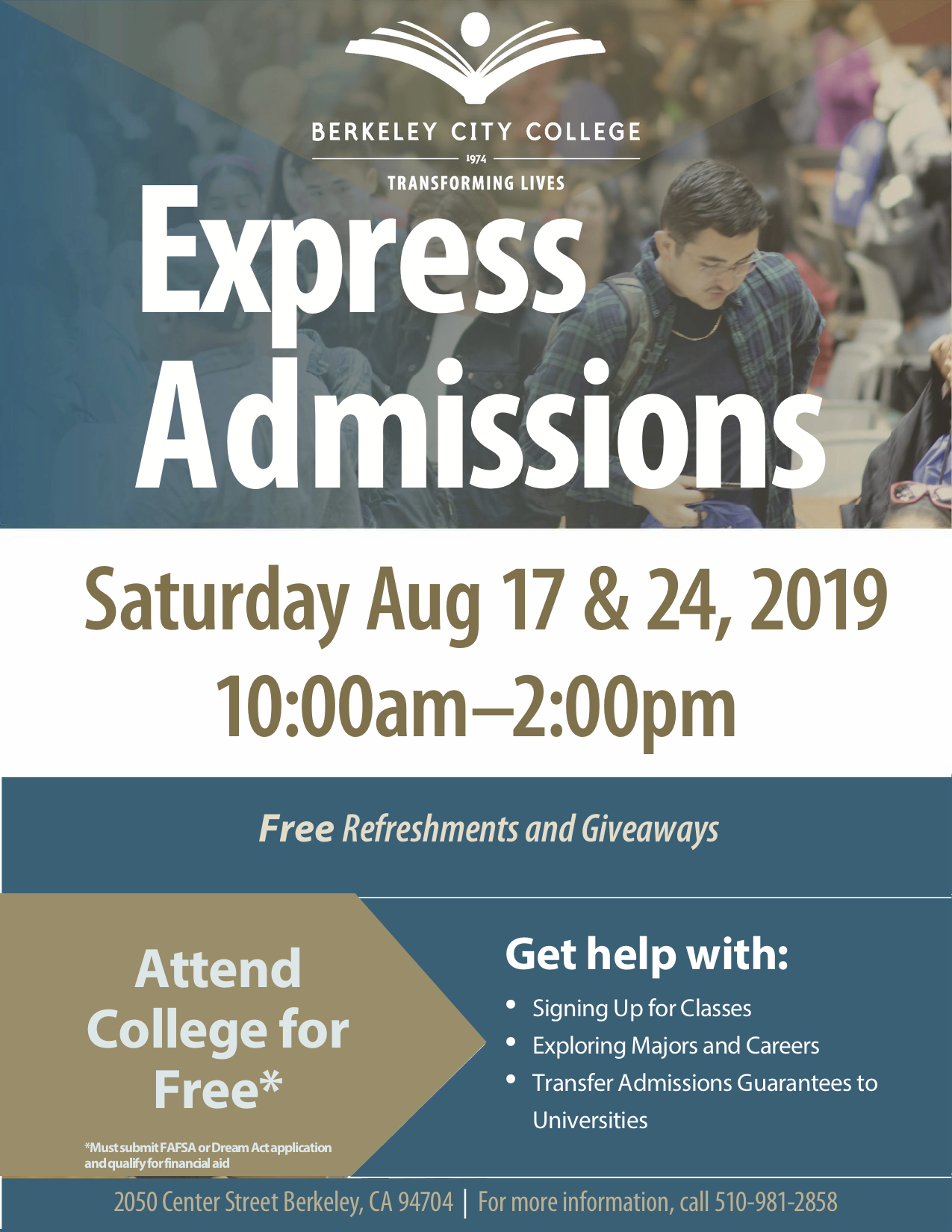 Express Admissions Fall 2019 Poster