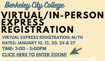 IN-PERSON Express Registration Dates Spring 2022