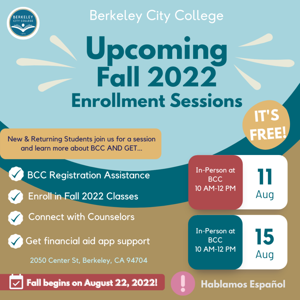 Fall 2022 Enrollment Berkeley City College